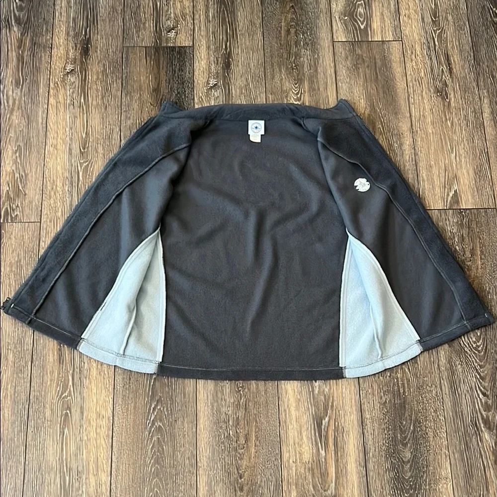 Converse All Star Gray Fleece Zip Up Vest Men’s Large